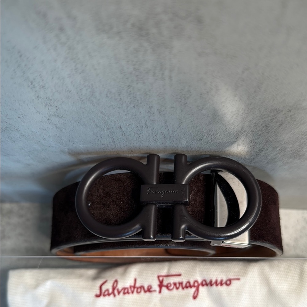 Salvatore Ferragamo Black Leather Belt - Picture 3 of 6
